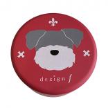 living treats canister schnauzer red