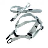 cotton harness leash set CROSS water x black