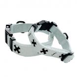 cotton collar leash set CROSS water x black