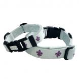 cotton collar leash set LILY water x plum
