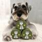 完売　living treats canister schnauzer khaki