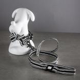 collar ribbon collar & leash set monotone border