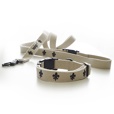 design f online shop / collar cotton lily collar, half choke , harness