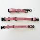 完売　tape collar & leash set cross pink x white