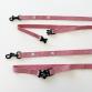 tape collar & leash set cross pink x white