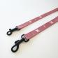 tape collar & leash set cross pink x white